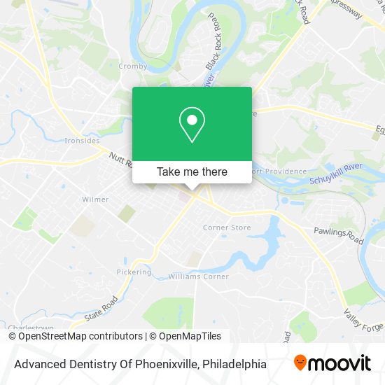 Advanced Dentistry Of Phoenixville map