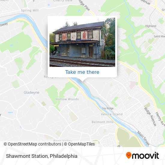 Shawmont Station map