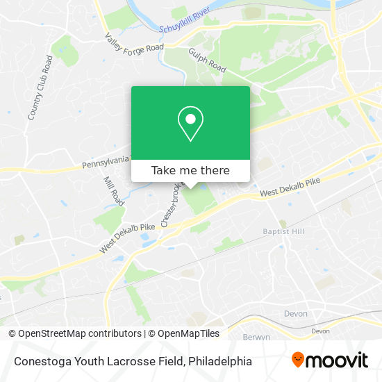 Conestoga Youth Lacrosse Field map