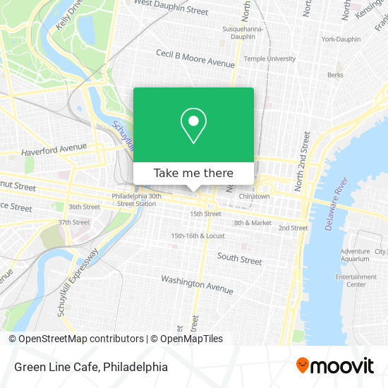 Green Line Cafe map