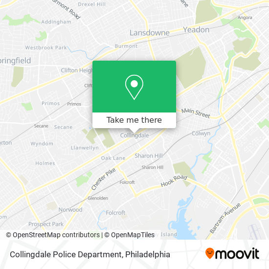Collingdale Police Department map