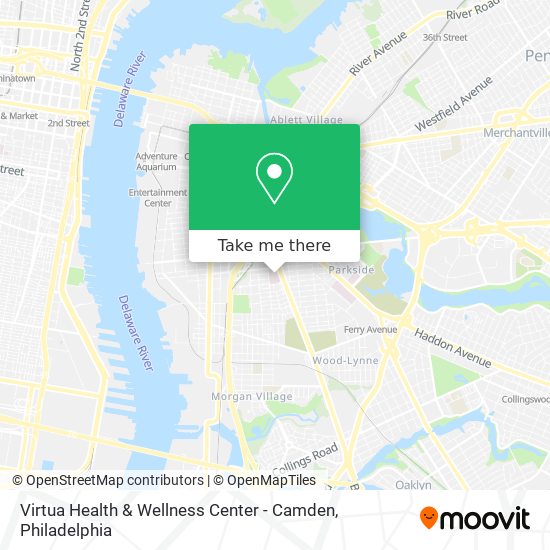Virtua Health & Wellness Center - Camden map