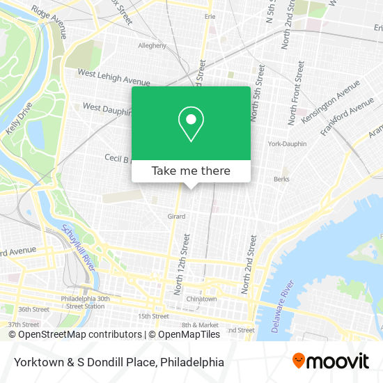 Mapa de Yorktown & S Dondill Place