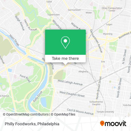 Philly Foodworks map