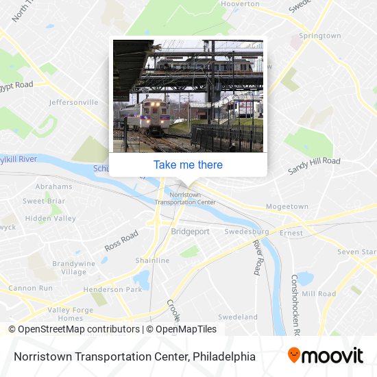 Norristown Transportation Center map