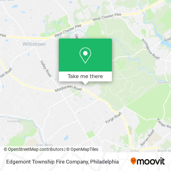 Edgemont Township Fire Company map