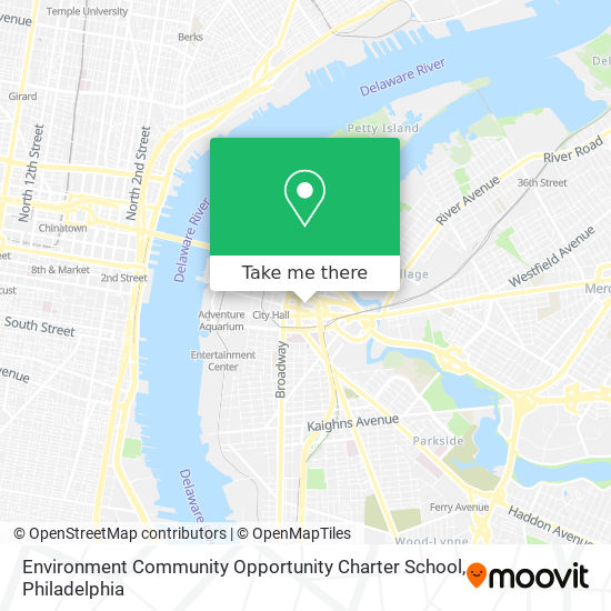 Environment Community Opportunity Charter School map