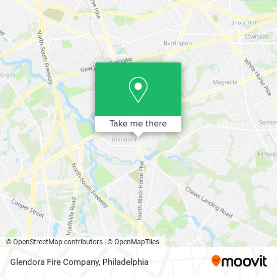 Glendora Fire Company map
