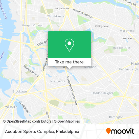 Audubon Sports Complex map