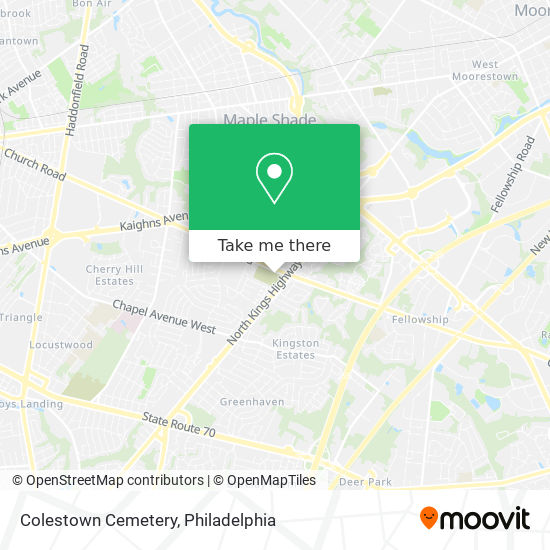 Mapa de Colestown Cemetery