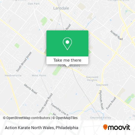 Action Karate North Wales map