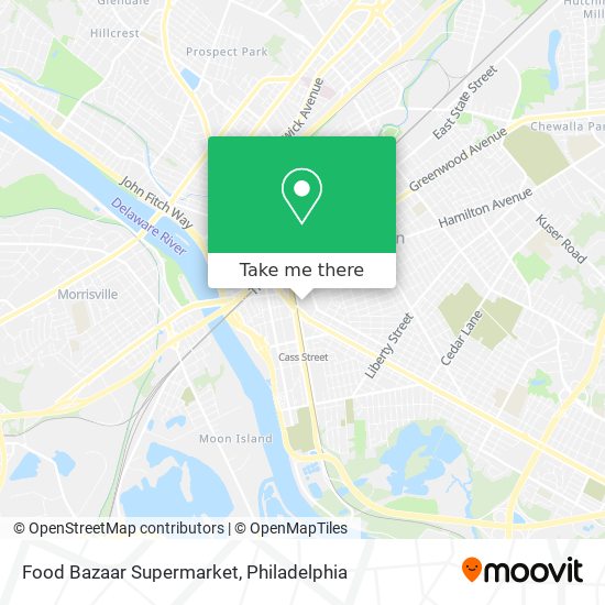 Mapa de Food Bazaar Supermarket