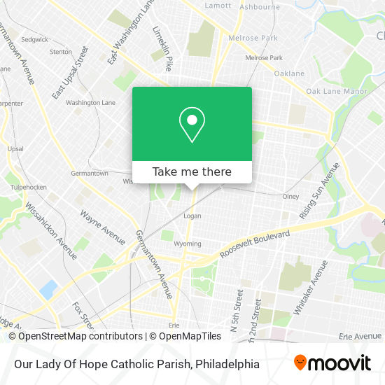 Our Lady Of Hope Catholic Parish map