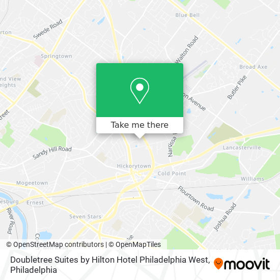 Mapa de Doubletree Suites by Hilton Hotel Philadelphia West