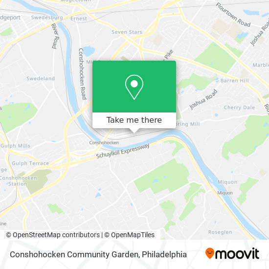 Conshohocken Community Garden map