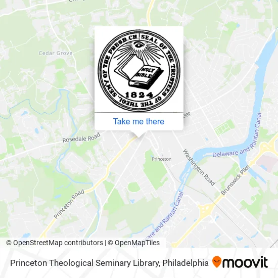 Mapa de Princeton Theological Seminary Library