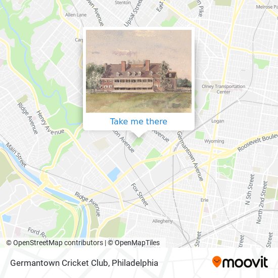 Germantown Cricket Club map