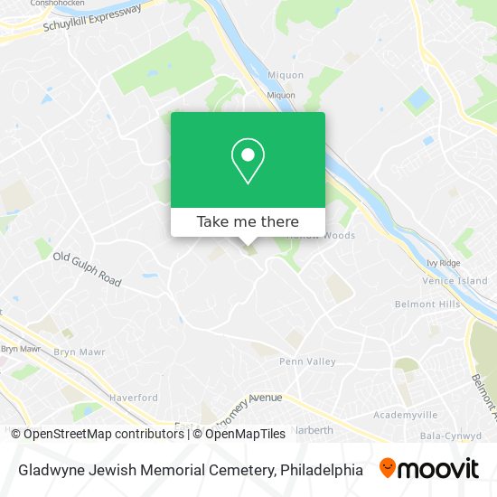 Mapa de Gladwyne Jewish Memorial Cemetery