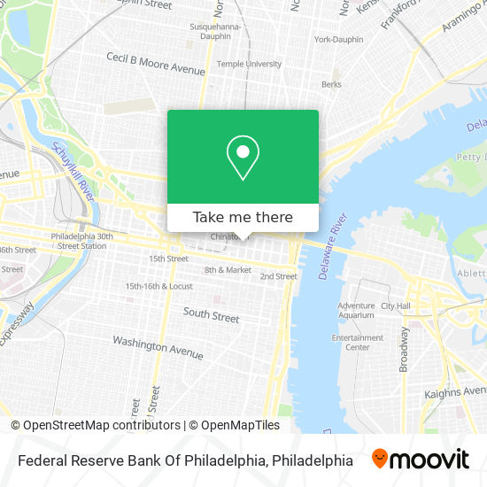 Federal Reserve Bank Of Philadelphia map