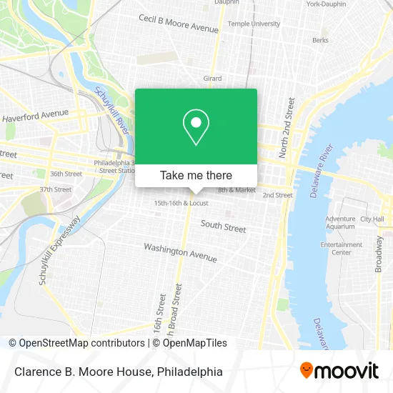Clarence B. Moore House map