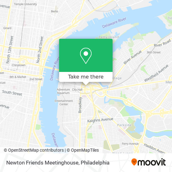 Mapa de Newton Friends Meetinghouse