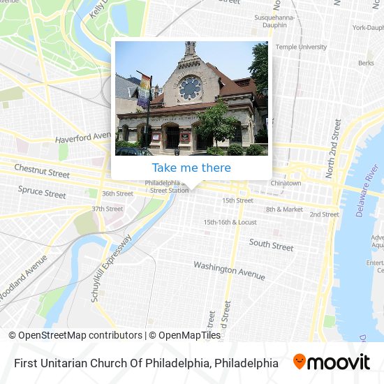 First Unitarian Church Of Philadelphia map