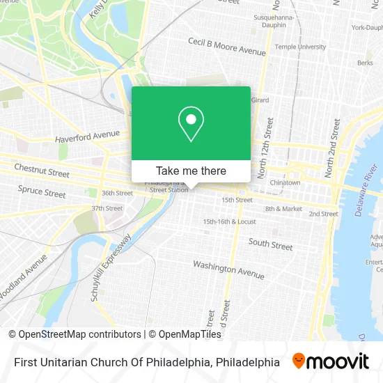 First Unitarian Church Of Philadelphia map