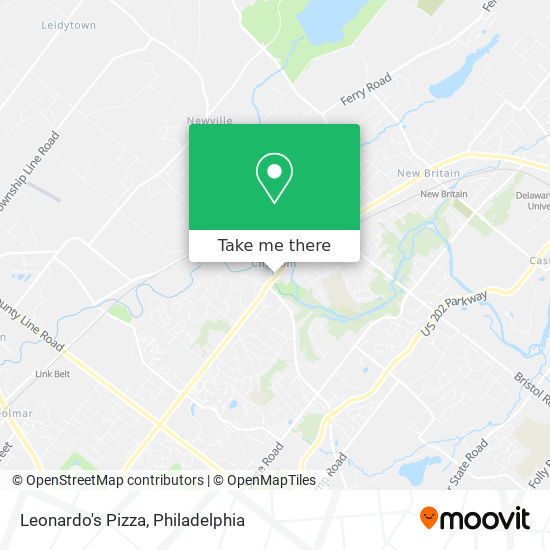 Leonardo's Pizza map