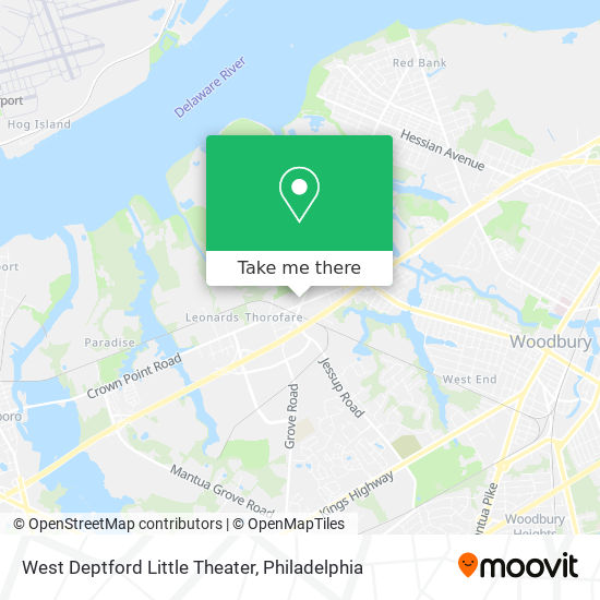 West Deptford Little Theater map
