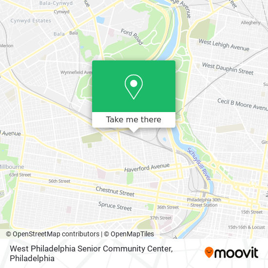 Mapa de West Philadelphia Senior Community Center