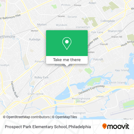 Prospect Park Elementary School map