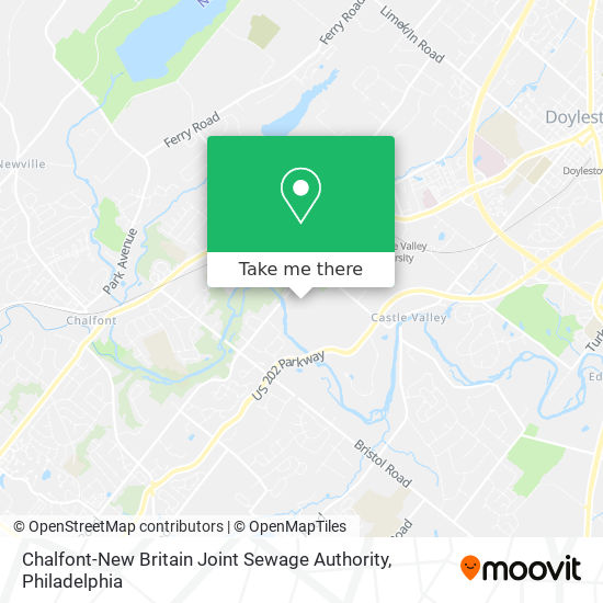 Mapa de Chalfont-New Britain Joint Sewage Authority