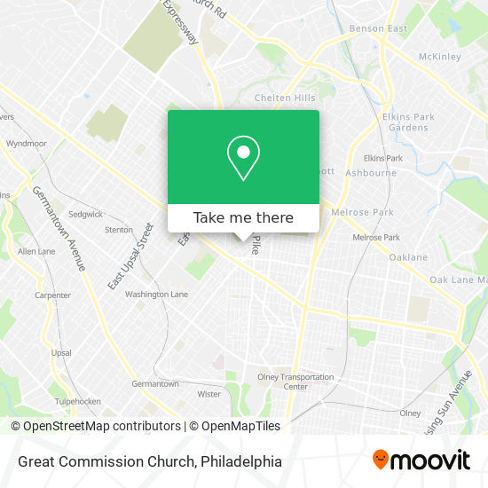 Great Commission Church map