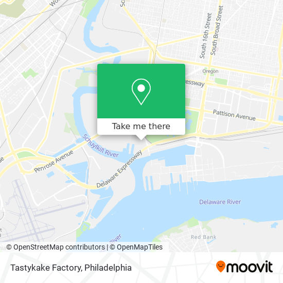 Tastykake Factory map