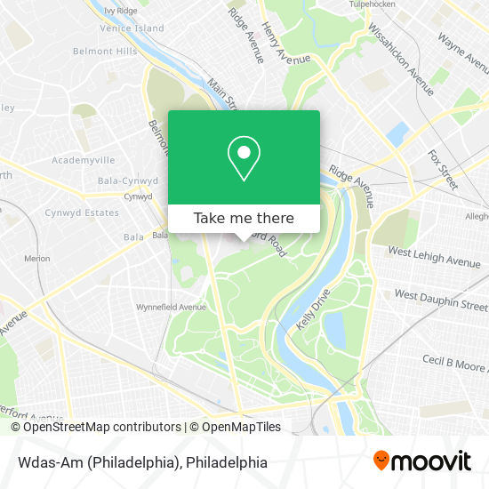 Mapa de Wdas-Am (Philadelphia)