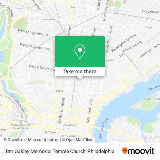 Bm Oakley Memorial Temple Church map