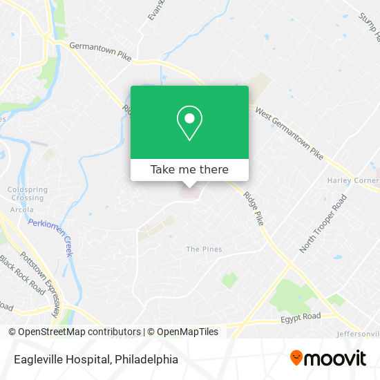 Mapa de Eagleville Hospital