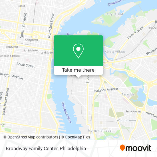 Broadway Family Center map
