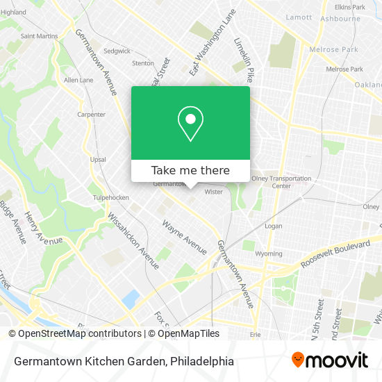 Mapa de Germantown Kitchen Garden