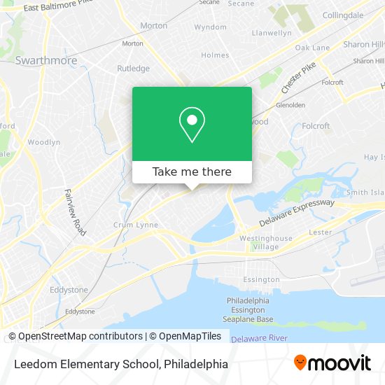 Leedom Elementary School map