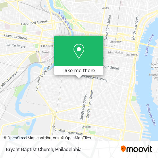 Bryant Baptist Church map