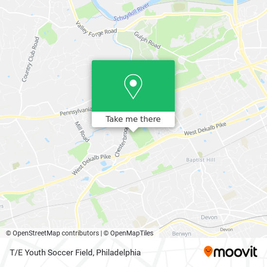 T/E Youth Soccer Field map