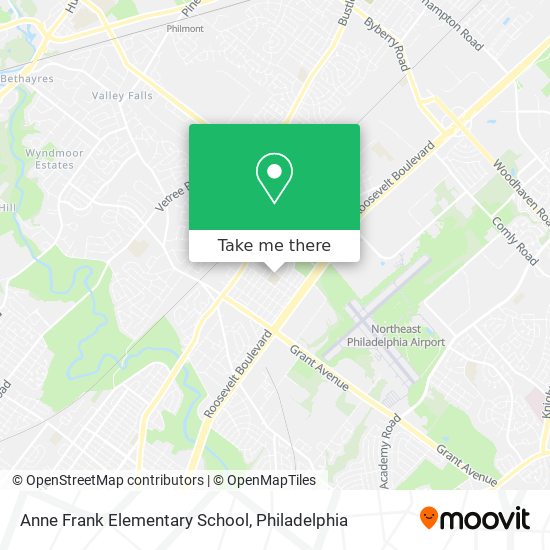 Mapa de Anne Frank Elementary School