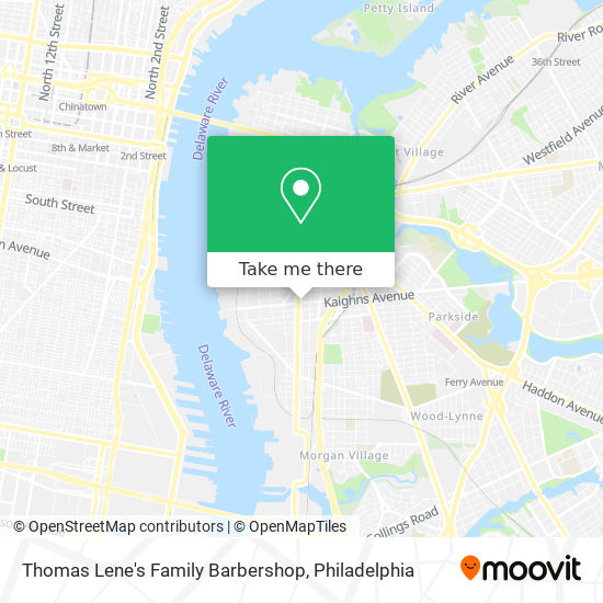 Thomas Lene's Family Barbershop map