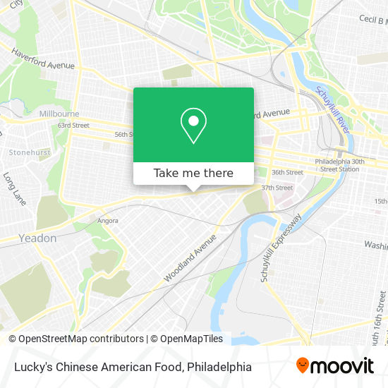 Lucky's Chinese American Food map