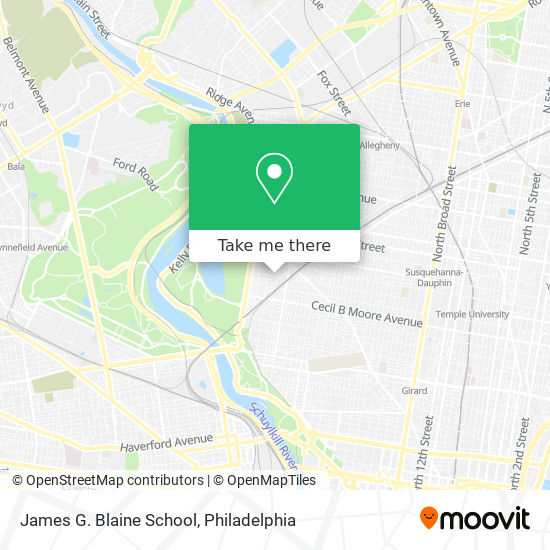 Mapa de James G. Blaine School