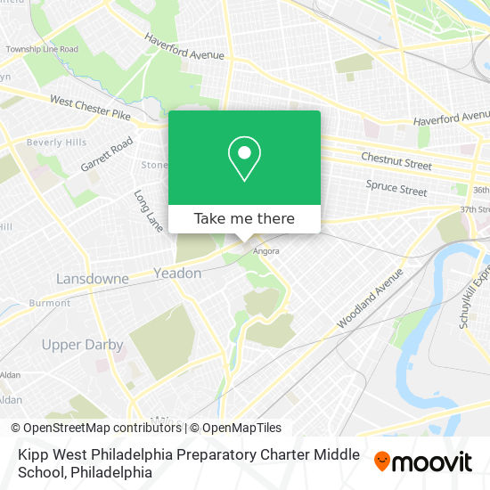 Mapa de Kipp West Philadelphia Preparatory Charter Middle School