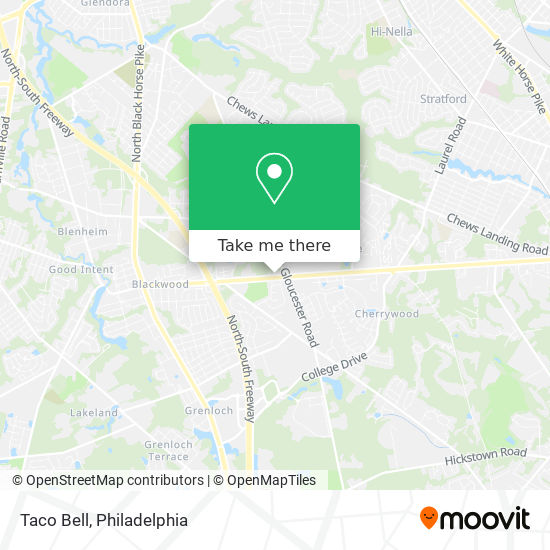 Taco Bell map