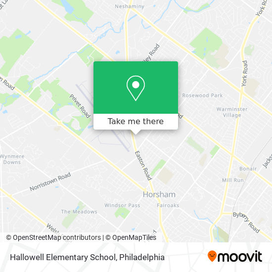 Hallowell Elementary School map