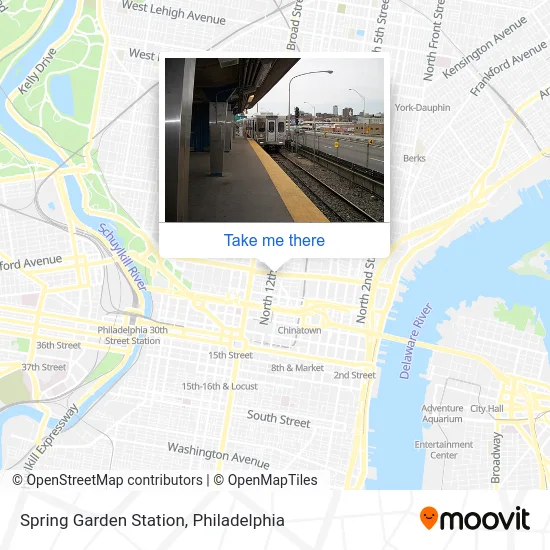 Spring Garden Station map
